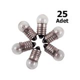 Hobialem 25 Adet, Mini Ampül, Deney Setleri Için, 2,5 Volt, Sarı Ampul
