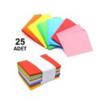 Hobialem 25 Adet Renkli Mini Zarflar 7x9 cm Farklı Renk Seçenekleri ile Kartvizit Zarfı