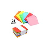 Hobialem 25 Adet, Renkli Zarf, 7x9 Cm, Renkli Mini Zarflar Karışık Renklerde, Kartvizit Zarfı