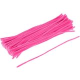 Hobialem 25'li Pembe Renkli Eğitici Şönil Seti, Tüylü Tel, 30 Cm Peluş Tel Araç Gereçler