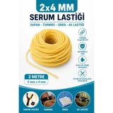Hobialem 2x4 mm Serum Lastiği 2 Metre Sapan Lastiği Turnike Dren Av Lastiği Esnek Kauçuk