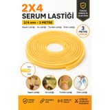 Hobialem 2x4 Serum Lastiği 3 Metre Sapan Lastiği Av Lastiği Turnike Dren Lastiği 2/4 mm