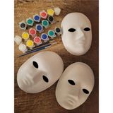 Hobialem 3 Adet Karton Maske 3 Adet Boya Resim Başlangıç Seti, 3 Lü Set, Maske Boyama Seti - 41 Delft Blue