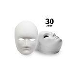 Hobialem 30 Adet, Karton Maske, Boyanabilir Eğitici Maske Boyama, Etkinlik Ve Hobi Maskesi