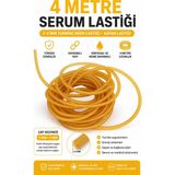 Hobialem 4 Metre 2-4 mm Doğal Lateks Serum Lastiği | Turnike Dren Sapan Lastiği