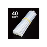 Hobialem 40 Adet, Kalın Silikon, Sıcak Silikon, Şeffaf Mum Silikon, 11 Mm, Sıcak Yapıştırıcı