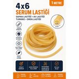 Hobialem 4x6 Serum Lastiği 1 Metre Doğal Lateks Sapan Lastiği Av Lastiği Turnike Dren 4/6 mm
