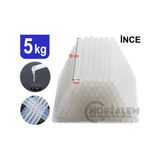 Hobialem 5 Kg, Ince Silikon, 7 Mm, Sıcak Mum Silikon, Şeffaf Silikon Sıcak Yapıştırıcı - Beyaz
