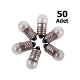 Hobialem 50 Adet, Mini Ampül, Deney Setleri Için, 2,5 Volt, Sarı Ampul