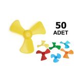 Hobialem 50 Adet Mini Pervane Deney Pervanesi Eğitici Motor Deneyi