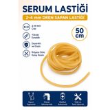 Hobialem 50 Cm Serum Lastiği 2-4 mm Dren Sapan Lastiği Esnek Dayanıklı Kauçuk Hortum
