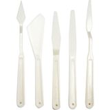 Hobialem Plastik Spatula Seti, Spatul, Akrilik Boya, Yağlı Boya, Hobi Çalışmaları 5'li
