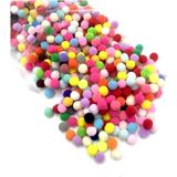 Hobialem Ponpon, 10 Mm, Renkli Ponpon, 100 Lü Paket, Peluş Ponpon, Minik Ponpon - Çok Renkli