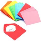 Hobialem Renkli Zarf, 100 Adet, Renkli Mini Zarflar, 7X10 Cm, Karışık Renklerde, Mini Zarf - Genel