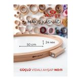 Hobianna Nurge Büyük Vidalı Ahşap Kasnak No:11 (çap:50cm-h:24mm)