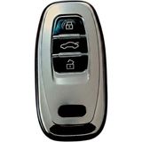 Hobibahçem Audi A4-A5-A6-A7-Q5-Q7 Sustasız Uyumlu Silikon Oto Anahtar Kumanda Kabı Kılıf Gri - Belirtilmemiş