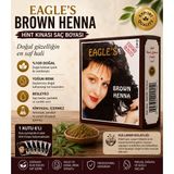Hobibahçem Brown Henna Hint Kınası Saç Boyası Kahverengi 6’lı Kutu Doğal Görünümlü Saç Boyası - Belirtilmemiş