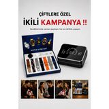 Hobibahçem Mey Ithalat® Powerbank Aynalı Bluetooth Kulaklık ve Akıllı Saat Seti Anc Özelliği Dokunamatik - 1BW-Beyaz - 35 - 48 mm - Belirtilmemiş