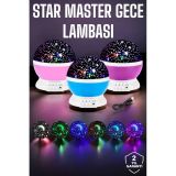Hobibahçem MEYTDXXUCZSTARMASTERR-1-BLMY Mey İthalat Mavi Ve Mor Işıklı Projeksiyon Lambası