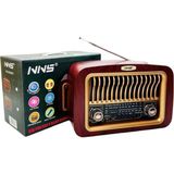 Hobibahçem® Taşınabilir Klasik Am/fm/sw Transistör Retro Nostaljik Radyo USB Şarjlı
