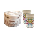 Hobibahçem Three Brand 100 ml Arnavut Aklık Kremi 3 Adet + Foot Care Cream Cooling Peppermint 50 ml Ayak Bakım Kremi Nane Ferahlığı ve Kokusu 2 Adet - Belirtilmemiş