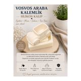 HobiCraft Market Büyük boy Vosvos Araba Kalemlik Silikon Kalıp – Taş Tozu, Epoksi, Beton ve Mum Kalıbı (13*7*6 cm)
