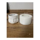 HobiCraft Market Minimalist Soyut Yüz Figürlü Silikon Mum -Saksı Kalıbı(9*6.5 cm)