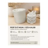 HobiCraft Market Peri Evi Silikon Kalıp – Mum, Taş Tozu, Alçı, Epoksi ve Sabun Döküm Kalıbı (8 x 7 cm)