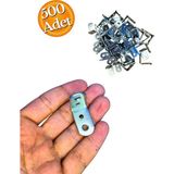 Hobidabi 15X27X27 mm Koli Demir Gönye Köşebent - Mobilya Dolap Raf Masa Çekmece Köşe Sabitleme Birleştirme - Metalik Gri