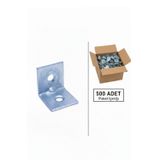 Hobidabi 500 Adet L Demir Gönye Köşebent 16X16X16Mm- Mobilya Dolap Köşe Birleştirme Bağlantı Aparatı