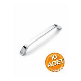 Hobidabi 96 mm Metal 10 Adet Göksu Krom Kulp Tv Ünitesi Kulbu Yatak Odası Mobilya Çekmece Vestiyer Mutfak