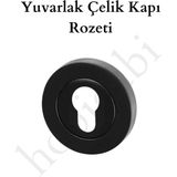 Hobidabi Eda Yuvarlak Çelik Kapı Rozeti