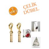 HOBİDABİ M10 Çelik Dübel 2'li Salıncak Box Torbası Hamak Tavan Asma Aparatı Salıncağı Karabina Kanca Takımı