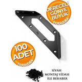 Hobidabi Mobilya Eşya Dolap Köşe Birleştirme Köşebent Sabitleyici Bağlantı Aparat L Demir Gönye Metal 100Adet