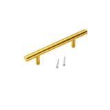 Hobidabi Paslanmaz Metal Mobilya Kulbu, Gold Altın Sarı, Dolap Çekmece TV Ünitesi Mutfak için, Modern Stil (1, 320 mm)