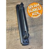 Hobidabi Sürgü Kapı Aynalı Çekme Kolu Siyah Tutma Kulpu Kulbu Dış Kapı Tutamağı Kol 14,5 cm - 14.5 cm