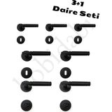 Hobidabi Verda 3+1 SET Siyah Kapı Kolu 5 Oda + 2 WC (7 TAKIM)