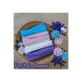 hobidaşım 40'lı Pastel Bloom Şönil Seti - 4 Renk x 10 Adet - Çiçek ve Buket Tasarım Teli