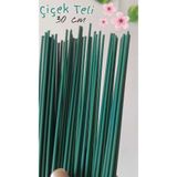 Hobidaşım Yeşil 30 cm Çiçek Teli – 10’lu Paket