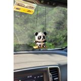 hobier Sallanan Panda Dikiz Ayna Süsü, Salıncaklı Sevimli Panda Araba Süsü, Sevgiliye Arkadaşa Hediye