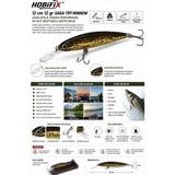 Hobifix 12 cm 12 gr Gaga Tipi Minnow Sahte Balık, Yapay Yem, Spin Avı Sahtesi, Uzun Atış Performanslı, Holografik Gövde, 3D Gözlü, Tatlı ve Tuzlu Su Uyumlu