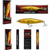 Hobifix 9.5 cm 12 G Uv Kaplamalı Ağırlıklı Vip Suni Yem – Üst Su Yüzey(Topwater) Maket Balık – Lüfer, Levrek, Akya, Baraküda Avı - Altın - Gümüş - Bakır