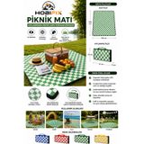 Hobifix Katlanabilir Piknik Matı 205x160 cm – Su Geçirmez PP Kumaş, Taşınabilir Çanta Formlu Piknik Örtüsü, Kamp, Plaj ve Bahçe Kullanımı