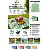 Hobifix pikni matı piknik örtüsü 160cm x 205cm Yeşil