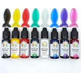 Hobiflex Epoksi Reçine Bazlı Sıvı Pigment Boya Transparan Set 8 Renk 20 ml Her Şişe