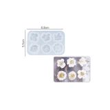 HOBİFLEX EPOKSİ REÇİNE KALIP UV REÇİNE İTHAL ALTILI KÜÇÜK PAPATYA KOLYE KÜPE SİLİKON KALIP HB4021-0074