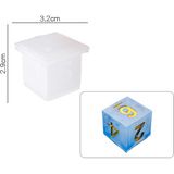 Hobiflex Epoksi Reçine Kalıp Uv Reçine İthal / Büyük Zar Oyun Kolye Küpe Silikon Kalıp HB4021-0076 - TEKLİ - Beyaz