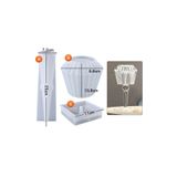 HOBİFLEX EPOKSİ REÇİNE SİLİKON KALIP İTHAL ABAJUR 3 PARÇA TAŞ TOZU SİLİKON KALIP HB42521-0112