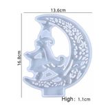 Hobiflex Epoksi Reçine Silikon Kalıp İthal / Hilal Figür Kapı Süsü Obje Taş Tozu Silikon Kalıp HB6021-0097 - TEKLİ - Beyaz