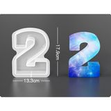 Hobiflex Epoksi Reçine Silikon Kalıp İthal / İki Rakam Taş Tozu Parafin Silikon Kalıp HB22521-0104 - TEKLİ - Beyaz